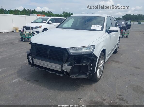 WA1VAAF72HD030211 2017 AUDI Q7 White Առջևի ձախ երեք քառորդ տեսարան