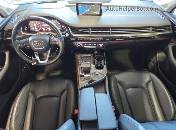WA1VAAF72JD043708 2018 AUDI Q7 Silver Widok deski rozdzielczej