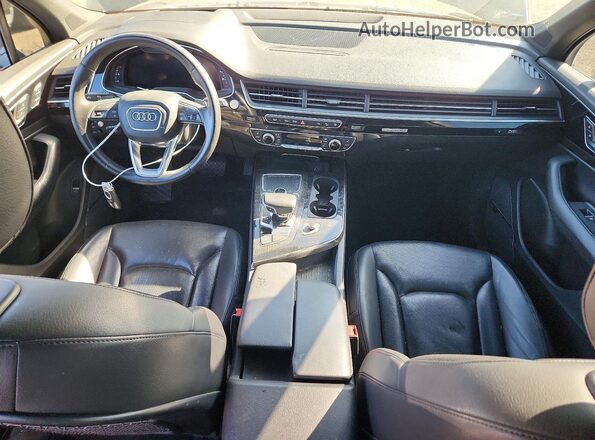WA1VAAF74HD024278 2017 AUDI Q7 Black Widok zestawu wskaźników