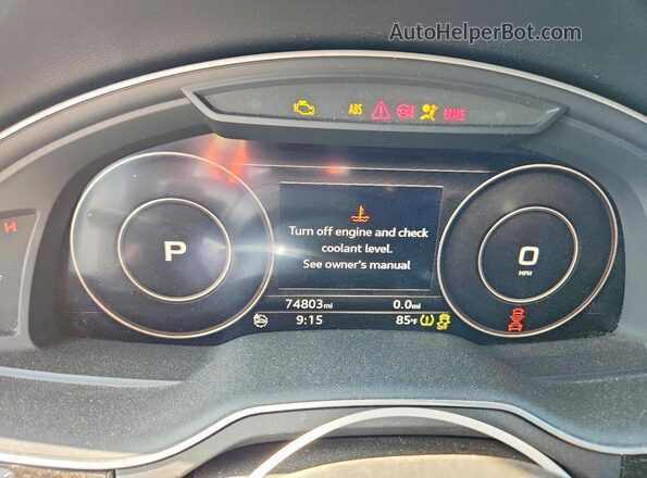 WA1VAAF75HD041011 2017 AUDI Q7 White Սարքավորումների վահանակի տեսք