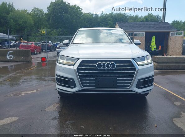 WA1VAAF75JD016258 2018 AUDI Q7 White Vista del cuadro de instrumentos