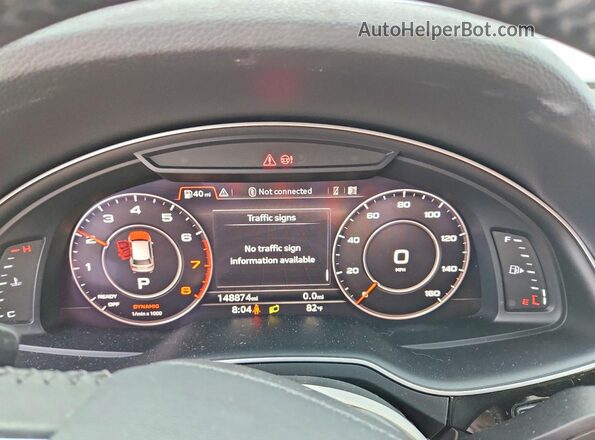 WA1VAAF75JD018284 2018 AUDI Q7 Белый Вид щитка приборов