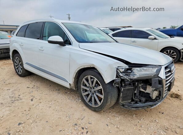 WA1VAAF75JD018284 2018 AUDI Q7 Белый Передняя правая четверть