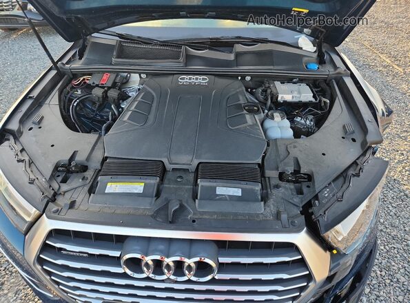 WA1VAAF75JD028216 2018 AUDI Q7 Blue Engine compartment view