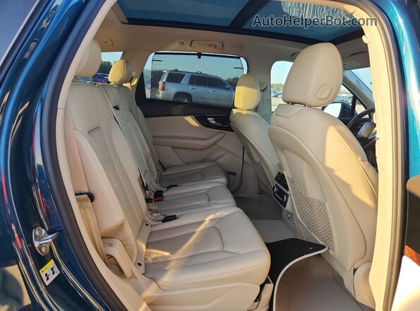WA1VAAF75JD028216 2018 AUDI Q7 Blue Rear interior view