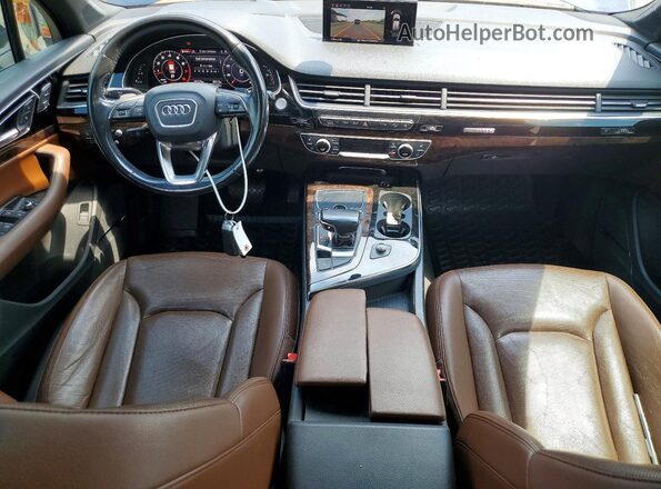 WA1VAAF76HD033886 2017 AUDI Q7 Blue Առջևի վահանակի տեսք