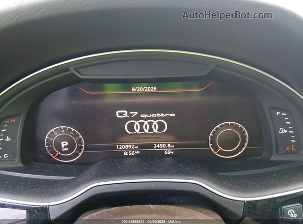 WA1VAAF76JD018102 2018 AUDI Q7 White Vista de los asientos traseros