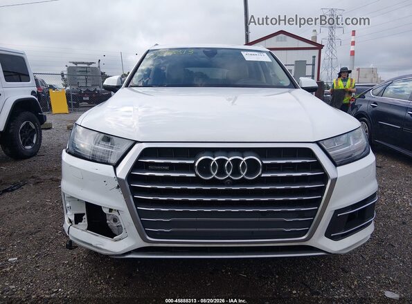 WA1VAAF76JD018102 2018 AUDI Q7 White Vista del cuadro de instrumentos