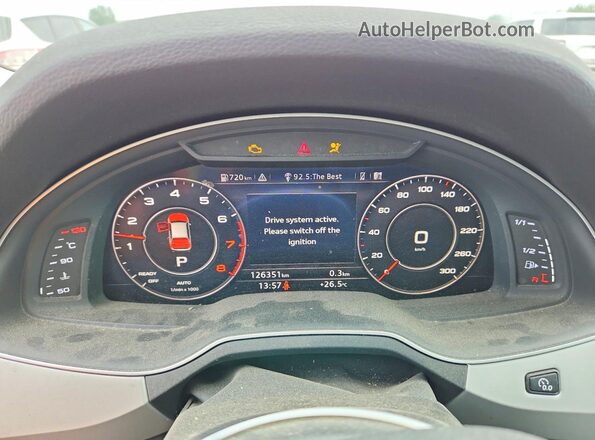 WA1VAAF76JD020187 2018 AUDI Q7 Черный Вид щитка приборов