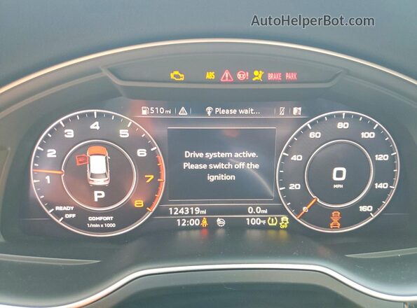 WA1VAAF76JD022179 2018 AUDI Q7 White Widok zestawu wskaźników