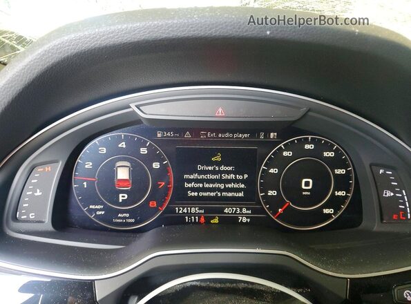 WA1VAAF76JD024031 2018 AUDI Q7 Черный Вид щитка приборов