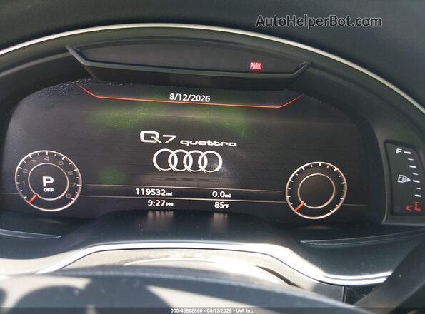 WA1VAAF77HD029930 2017 AUDI Q7 Белый Вид задних сидений
