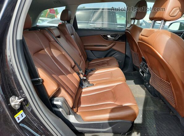 WA1VAAF77JD020540 2018 AUDI Q7 Black Rear interior view
