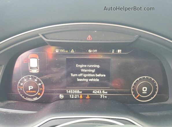 WA1VAAF78HD020654 2017 AUDI Q7 Black Vista del cuadro de instrumentos