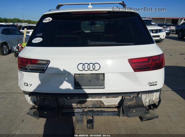 WA1VAAF78JD038089 2018 AUDI Q7 White Դիմացի տեսք