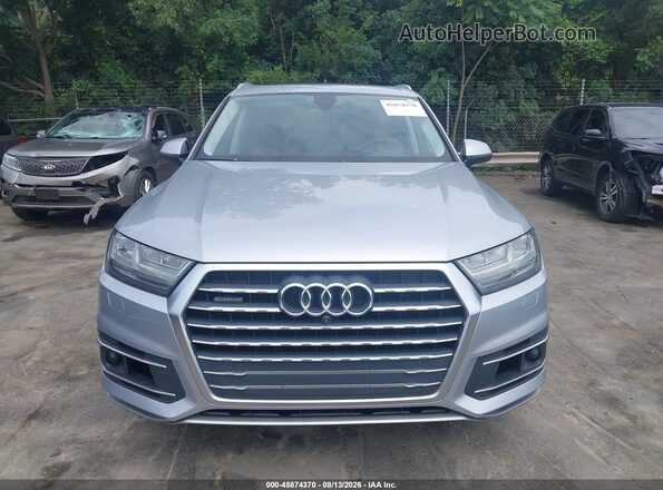 WA1VAAF78JD051702 2018 AUDI Q7 Silver Instrument cluster view