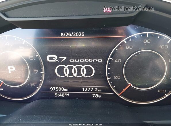 WA1VAAF7XHD023880 2017 AUDI Q7 Gray Vista de los asientos traseros