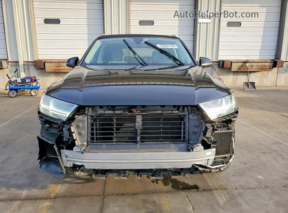WA1VAAF7XHD030375 2017 AUDI Q7 Black Front view