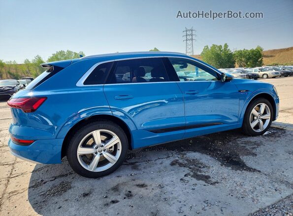 WA1VAAGE2KB021167 2019 AUDI E-TRON Бирюзовый Задняя правая четверть