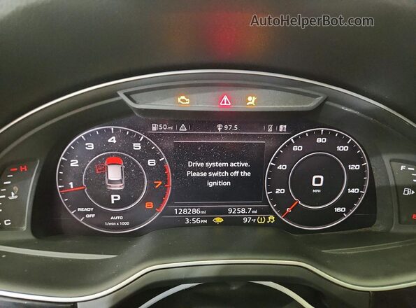 WA1VABF72JD009581 2018 AUDI Q7 Gray Instrument cluster view