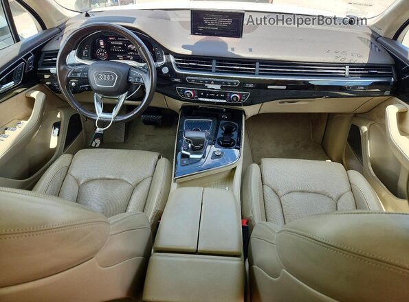 WA1VABF77HD044692 2017 AUDI Q7 White Dashboard view