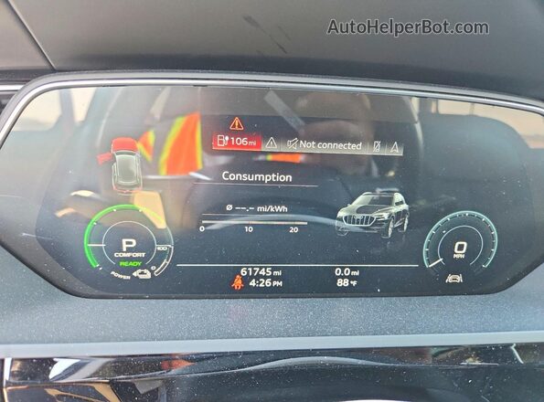 WA1VABGE3KB022561 2019 AUDI E-TRON Серый Вид щитка приборов