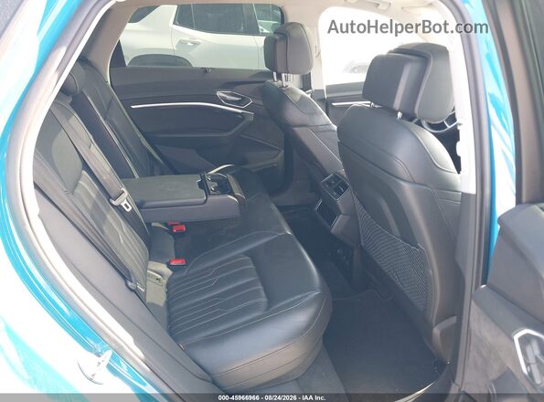 WA1VABGE5KB008242 2019 AUDI E-TRON Blue Vista de la etiqueta del VIN
