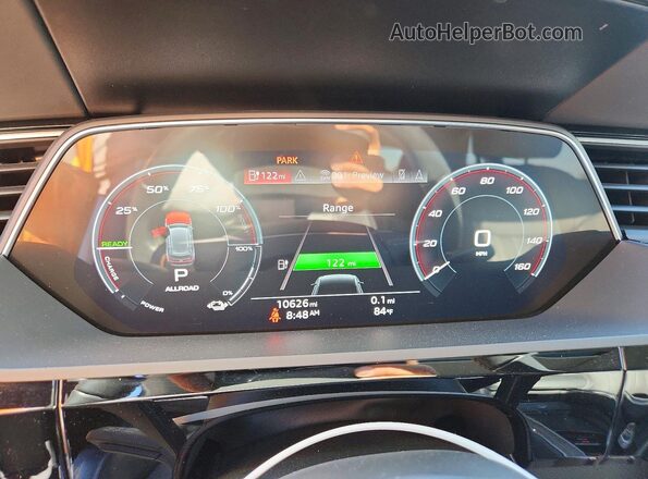 WA1VABGEXMB010720 2021 AUDI E-TRON Silver Սարքավորումների վահանակի տեսք