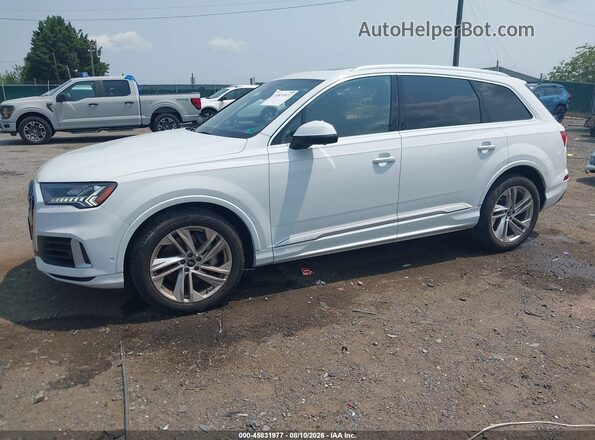 WA1VXAF70MD018034 2021 AUDI Q7 Белый Передняя левая четверть