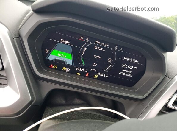 WA1W2BFZ4NP052729 2022 AUDI Q4 White Widok zestawu wskaźników