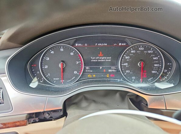 WAU22AFC3HN101989 2017 AUDI A7 Black Vista del cuadro de instrumentos