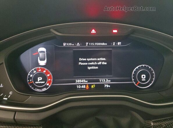 WAU24GF55JN005303 2018 AUDI S5 Silver Widok zestawu wskaźników