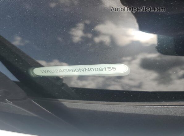 WAU2AGF50NN008155 2022 AUDI A5 White Вид підкапотного простору