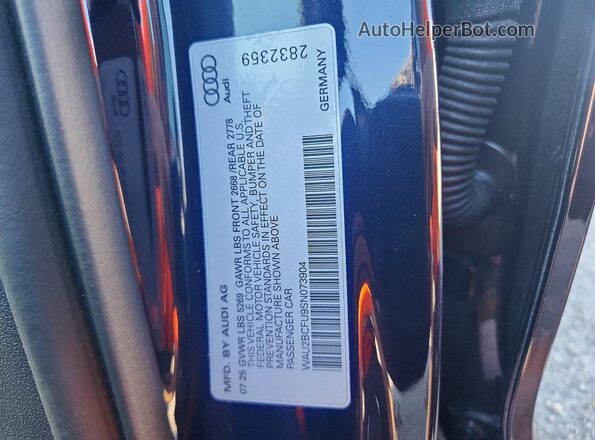 WAU2BCFU9SN073904 2025 AUDI A5 Black Շարժիչի բաժամունքի տեսք