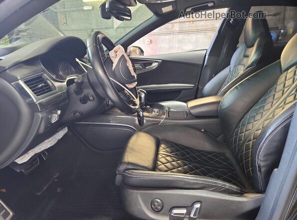 WAU2FAFCXHN117952 2017 AUDI S7 Black Widok wnętrza z przodu
