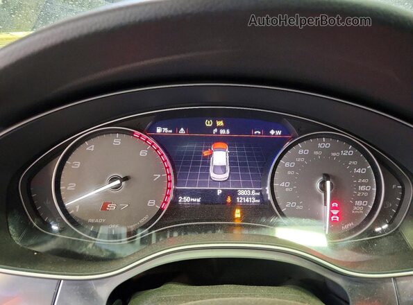WAU2FAFCXHN117952 2017 AUDI S7 Black Widok zestawu wskaźników