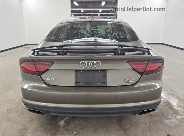 WAU2GAFC5GN034330 2016 AUDI A7 Brown Вид ззаду