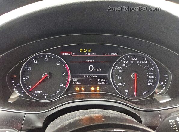 WAU2GAFC5GN034330 2016 AUDI A7 Brown Вид щитка приладів