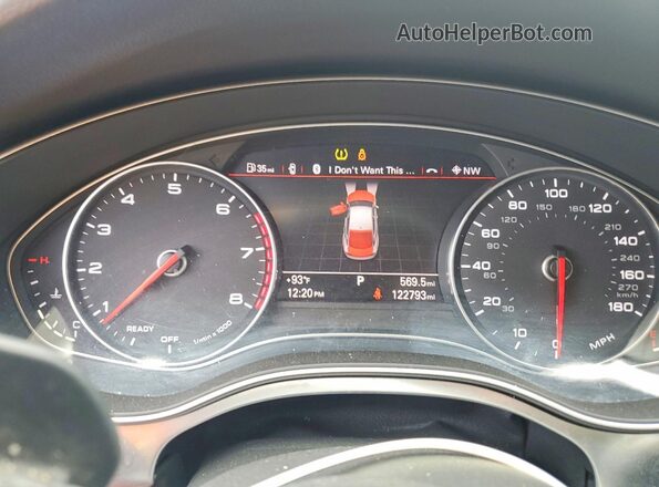 WAU2GAFC6GN003670 2016 AUDI A7 White ხელსაწყოთა პანელის ხედი