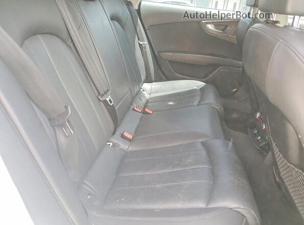 WAU2GAFC6GN003670 2016 AUDI A7 White უკანა სავარძლების ხედი
