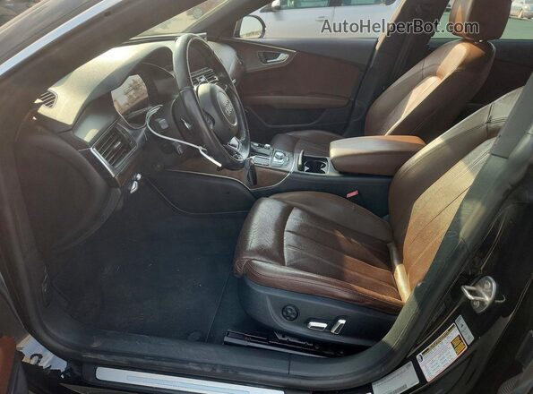 WAU2GAFCXGN000822 2016 AUDI A7 Black Front interior view