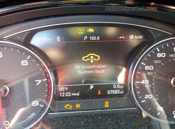 WAU34AFD5GN014438 2016 AUDI A8 Черный Вид щитка приборов