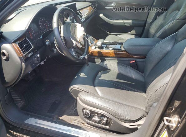 WAU34AFD5GN014438 2016 AUDI A8 Черный Вид салона спереди