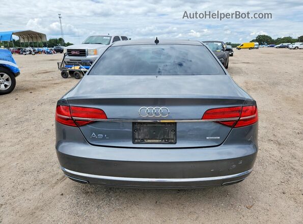 WAU34AFD6GN002394 2016 AUDI A8 Gray უკანა ხედი