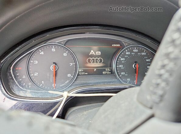 WAU34AFD6GN002394 2016 AUDI A8 Gray ხელსაწყოთა პანელის ხედი