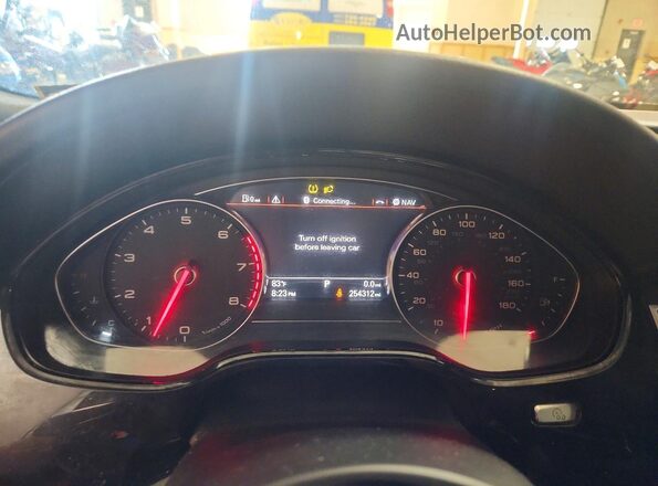 WAU34AFD7GN018183 2016 AUDI A8 Black Instrument cluster view