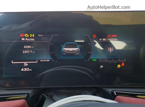 WAU35CFU6SN074200 2025 AUDI S5 Gray Instrument cluster view