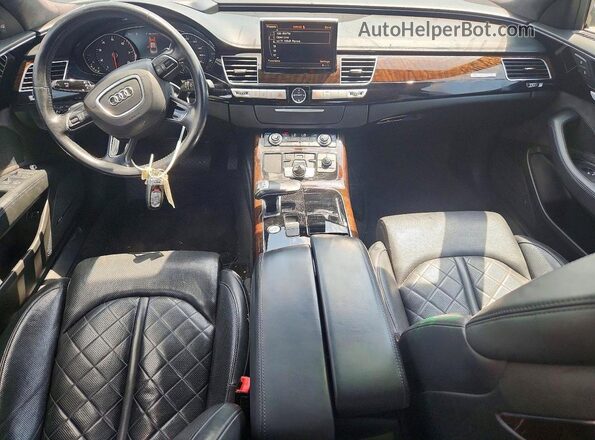 WAU43AFD1HN002215 2017 AUDI A8 Black Dashboard view