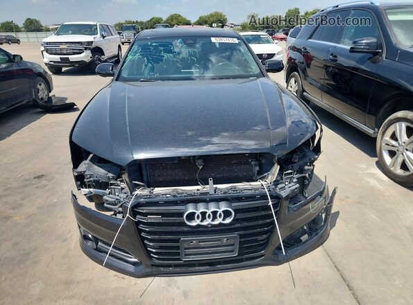 WAU43AFD1HN002215 2017 AUDI A8 Black Front view