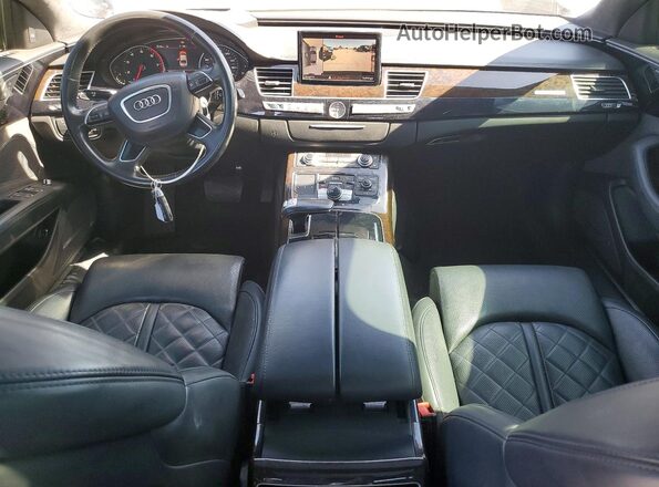 WAU43AFD2HN005091 2017 AUDI A8 Blue Widok deski rozdzielczej